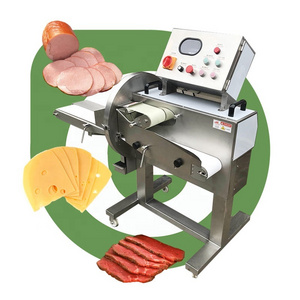 Pork Ear Bacon Biltong Portion Cutter Cut Sausage Maker Deli Cooked Raw Meat Salami Slicer And Slice Machine