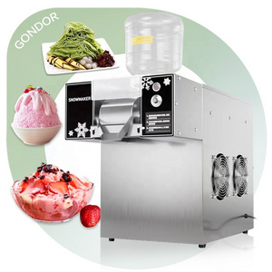 Air Cooled Milk Bingsu Mesin Es Bingsoo Shaved Taiwan Snow Ice Flake Snow Kakigori Maker Make Machine