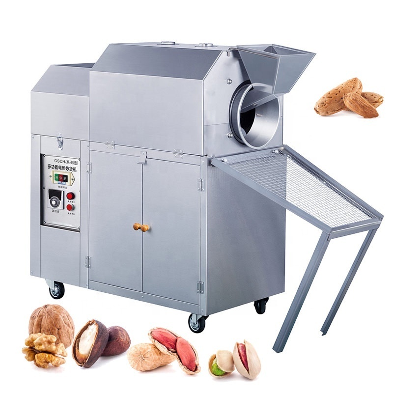 Peanut Cashew Roaster Machine Nut Almond Samlls Used Drum Roaster for Sale