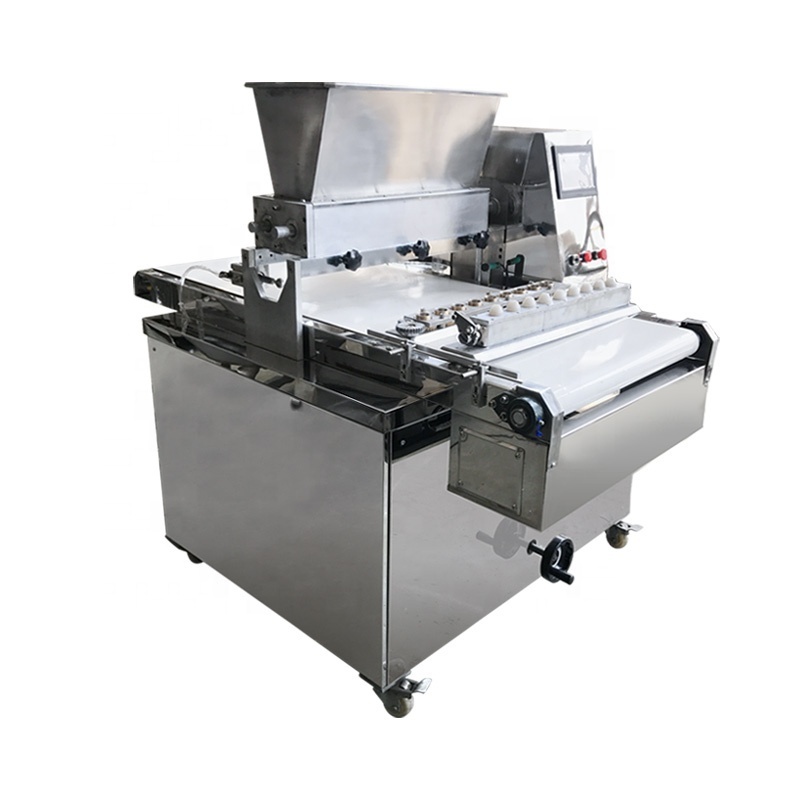 Automatic Fortune Mosaic Two Color Twist Biscuit Chocolate Fill Encrust Pretzel Cookie Make Machine