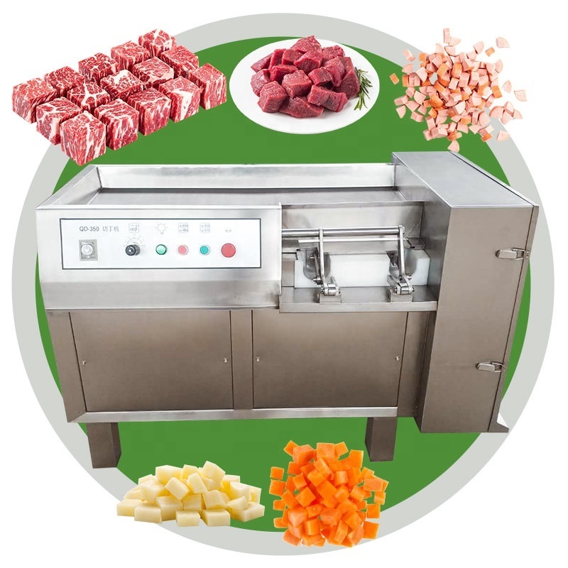 Fresh Beef Dice Commercial Chicken Dicer Qd-03 Cheese Cutter Cubic Frozen Meat Cube Cut Machine