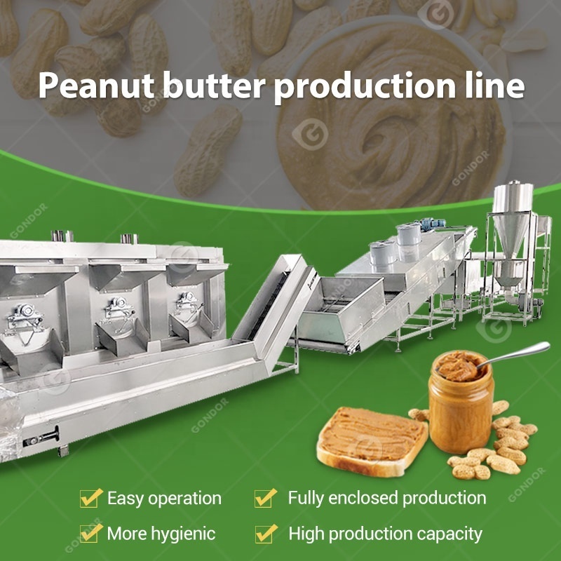 Commercial Tahini Oem Peanut Paste Butter Processing Process Make Machine Production Line for Price