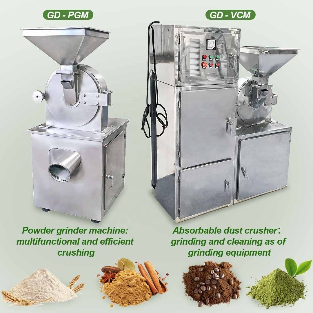 Masala Plant Spice Grind Multifunctional Flour Cassava Leaf Cinnamon Mill Grinder Machine with Cooling System