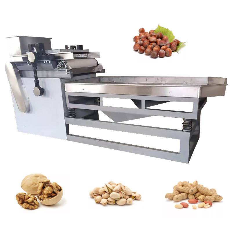 Cashew Crusher Shell Peanut Cut Palm Kernel Cracker And Separate Crush Nut Chop Almond Crack Machine