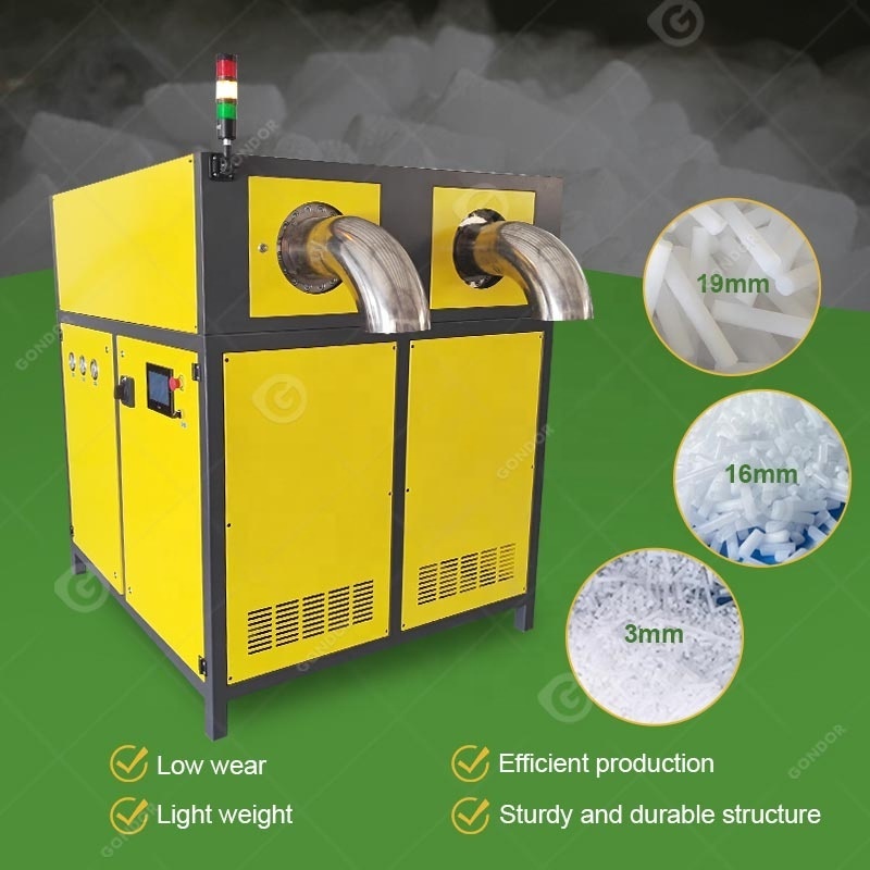 Particle Blasting Granulated Granulator Maquina Fabrica De Hielo Seco Small Dry Ice Block Maker Make Machine