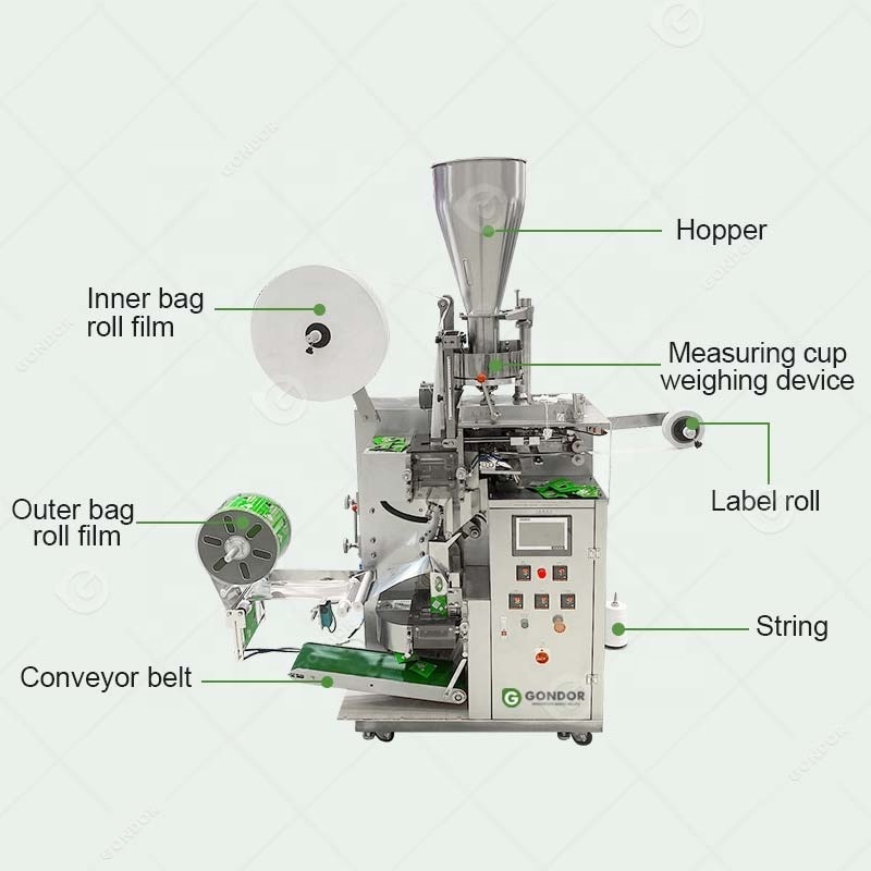 Sri Lanka Maisa Double Chamber Make Price Drip Coffee Packaging Tea Bag Pack Machine for Small Business