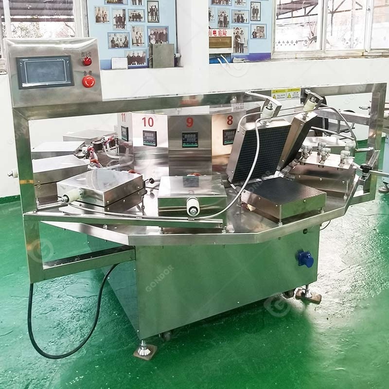 Vietnamese Semi Automatic Home Use Wafer Egg Roll Dutch Stroopwafel Machine Restaurant Ice Cream Cone Manufacture Line