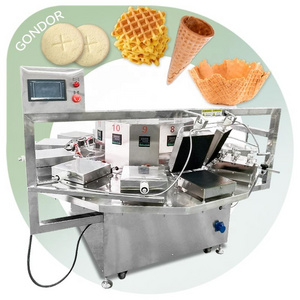 Stainless Steel Price Used Roll Sugar Waffle Roller Cup Make Stick Bake Machine the Wafer Cone Stroopwafel Production Line