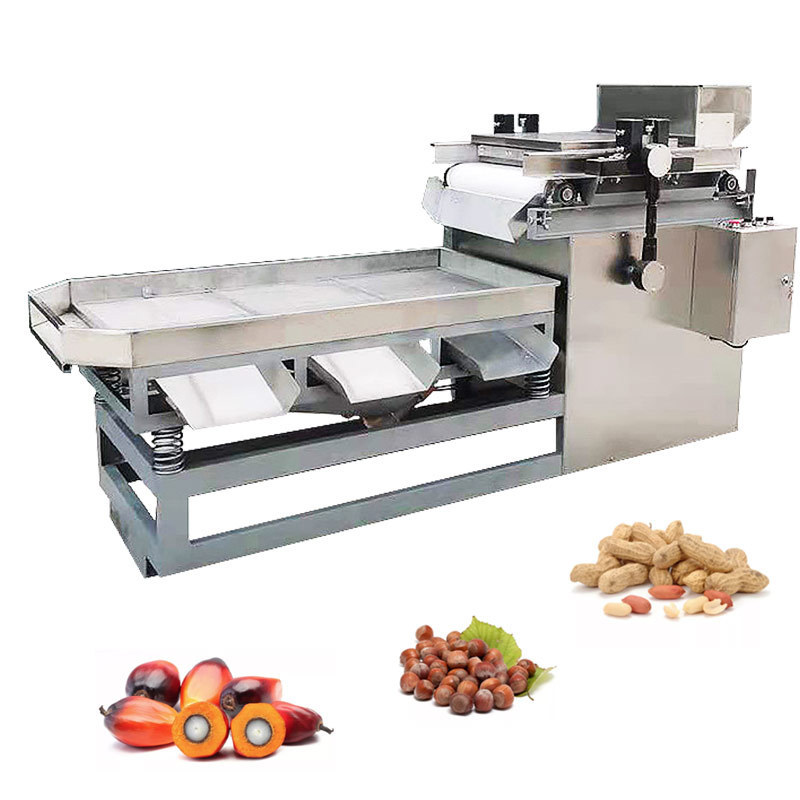 Cashew Crusher Shell Peanut Cut Palm Kernel Cracker And Separate Crush Nut Chop Almond Crack Machine