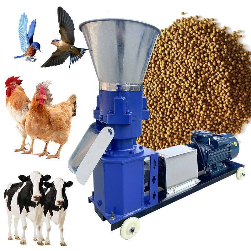 Granulator Extruder Mill Processing Animal Press Cow Goat Rabbit Food Pellet Making Machine For Livestock Feed