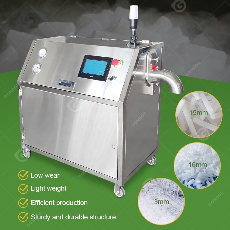 Maquina Fabrica De Hielo Seco Particle Blasting Granulated Granulator Small Dry Ice Block Maker Make Machine