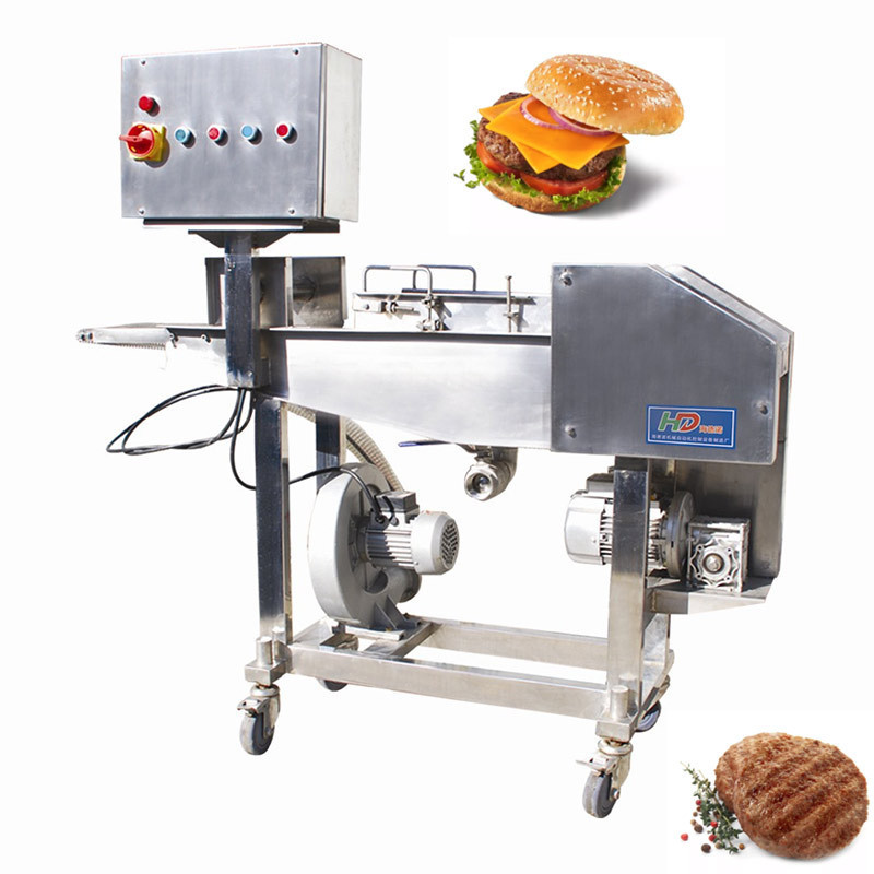 Beef and Chicken Fully Automatic Meat Nugget Production Hamburger Machine Burger Patty Make Line