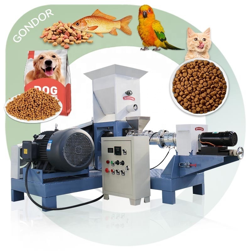 Stainless Steel Dog Treat Snack Homemade Pet Food Extruder Homeuse Mix Process Make Pellet Fish Feed Machine