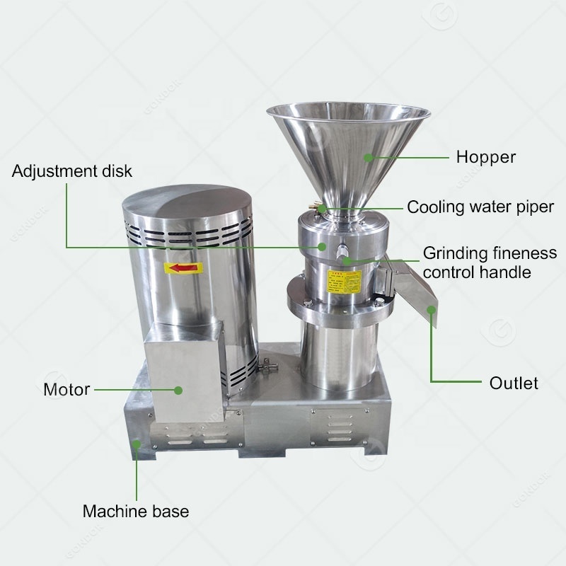 Electrical Walnut Grinder Hand Operated Peanut Butter Small Commercial Sasame Sauce Make Colloid Mill Machine