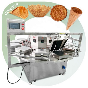 Commercial Industrial Icecream Wafer Stroopwafel Equipment Waffle Egg Roll Maker Ice Cream Cone Make Machine for Trade