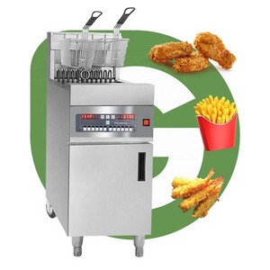 Freidora De Papas Maquina Industry a Gas 20l Automaticaes Corn Dog Fryer Machine Electric Deep 220-240v