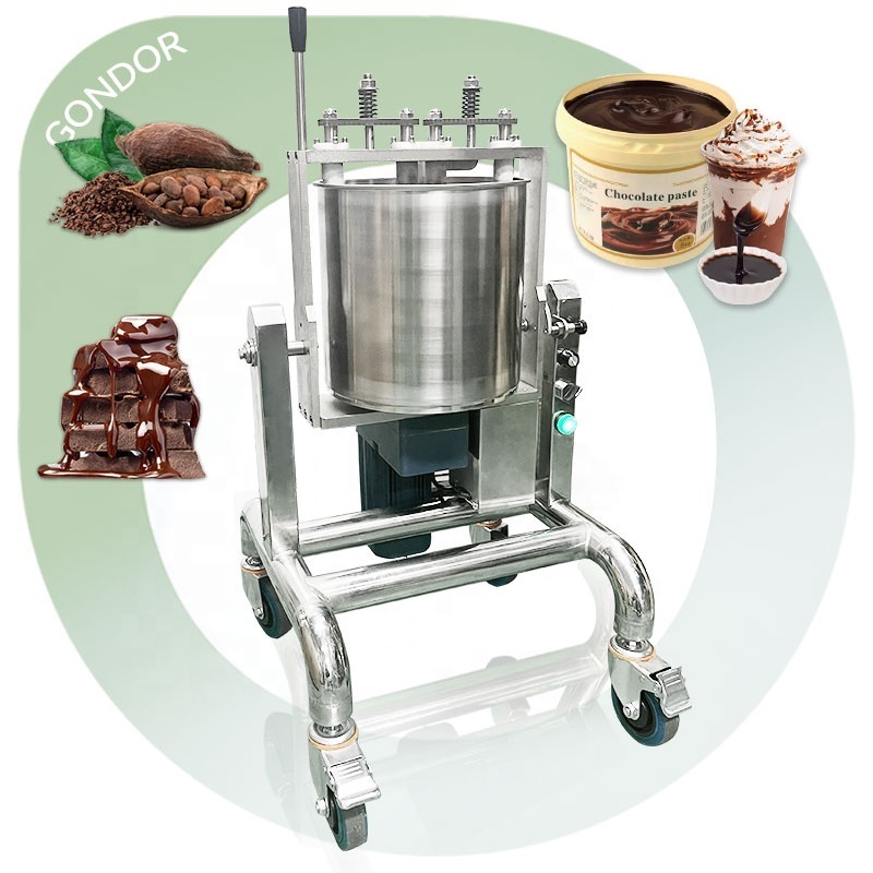 Melting Storage Tank Grind Mixing Ganash Small Stone Grinder Paste Make Mixer Chocolate Melanger Machine