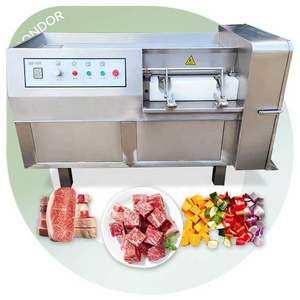 Electric Dice Cuber Machineding Commercial Industrial Beef Dicer Block Cut Frozen Meat Cut-Off Machine