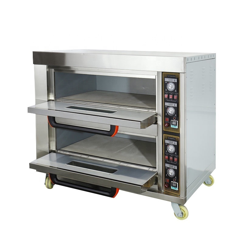 Conveyor Multifunction Commercial Sale Bread Small Size Bake Gas and Electric Deck Pizza Oven for Bakery