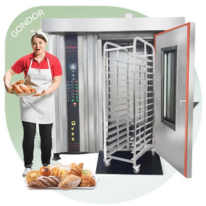 Gas Price 32 Tray Bakery Rotate Pizza Bake Rotary Industry Bread Bake Baker Oven from Turkey for Sale