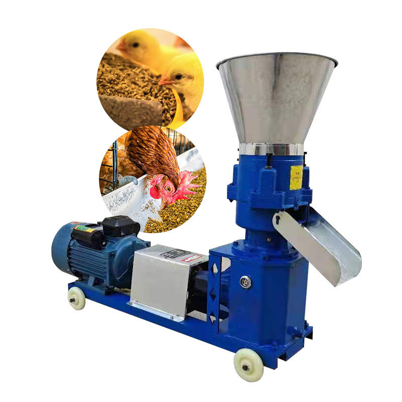 Mill Fish Cattle Granule Pelletizer Processing Pig Produce Poultry Mini Animal Chicken Making Feed Pellet Machine