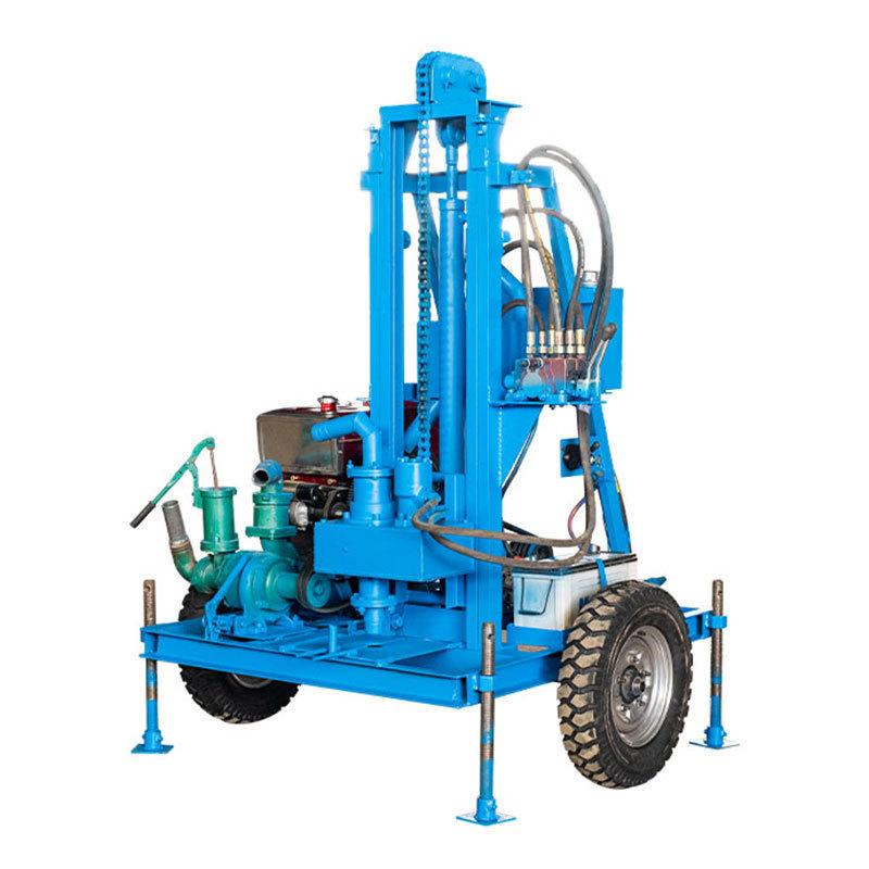 Truck Well Rig Equipment 400M Depth Borehole Deep Crawler Diesel Engine Water Drill Machine 300M Borehole