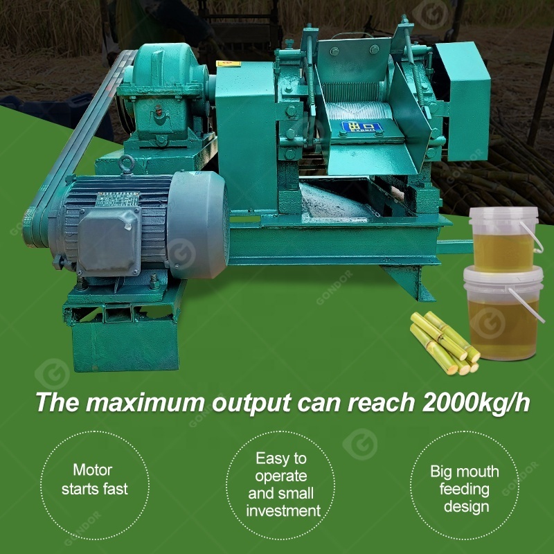 Diesel Engine Juice Sugarcane Pressing Crusher Extractor Juicer Sugar Cane Mill Crusher Machine for Sale