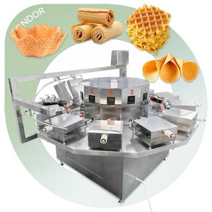 Egg Roll Fully Automatic Waffle Cup Eggroll Make Soft Wafer Biscuit Maker Rolled Sugar Ice Cream Machine Ice Cream Cone