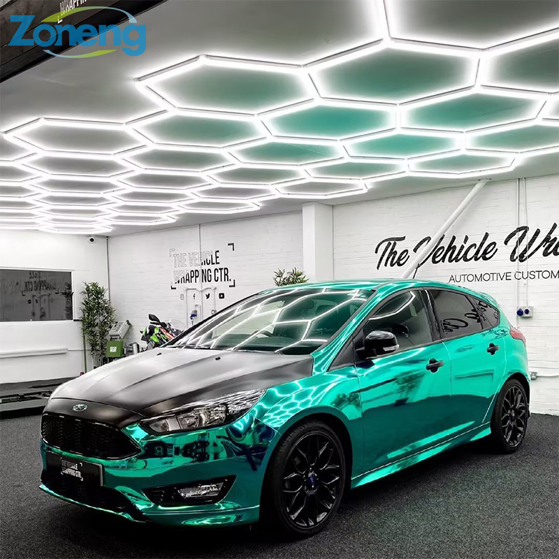 Factory Sell Hexagonal Ceiling Light Luxury Car Workshop Light Led Detailing Light For Showroom