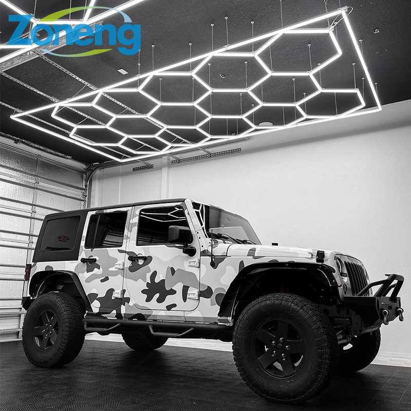 Luxury Honeycomb Lighting Garage Factory Sales Led Hexagon Detailing Ceiling Light