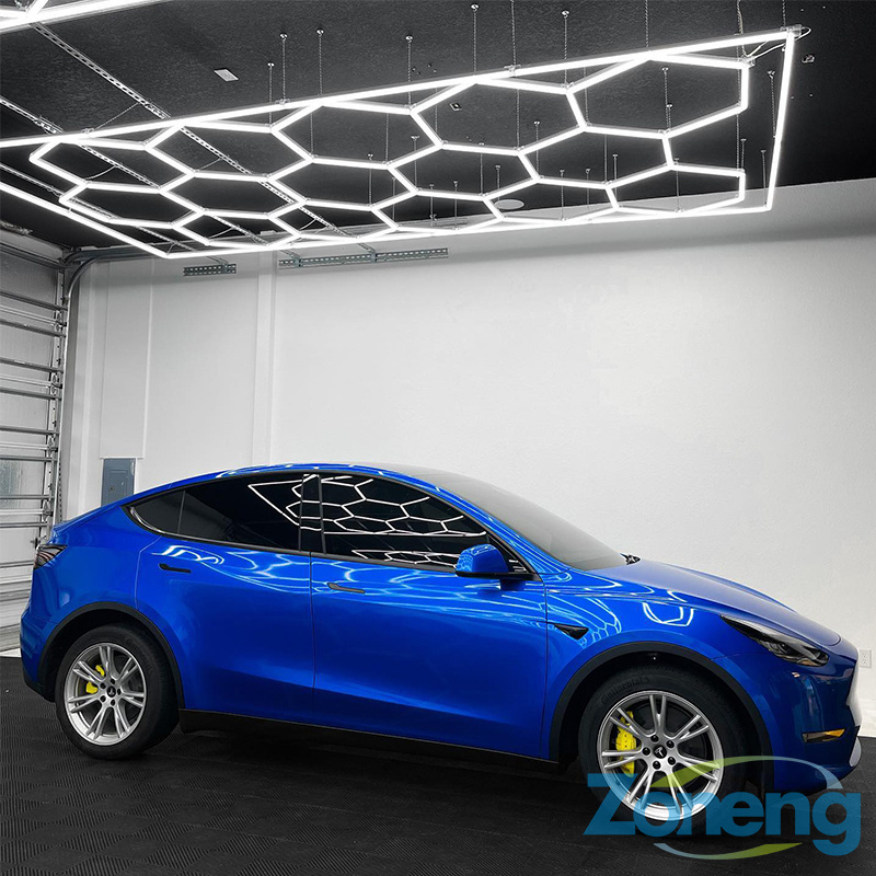 Luxury Honeycomb Lighting Garage Factory Sales Led Hexagon Detailing Ceiling Light