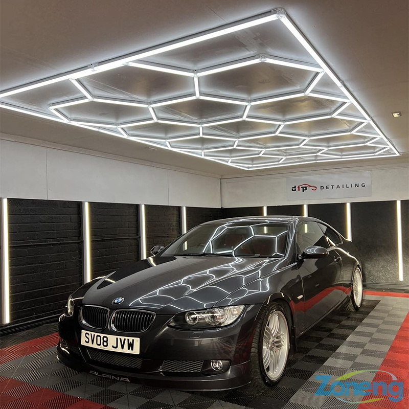 Luxury Honeycomb Lighting Garage Factory Sales Led Hexagon Detailing Ceiling Light