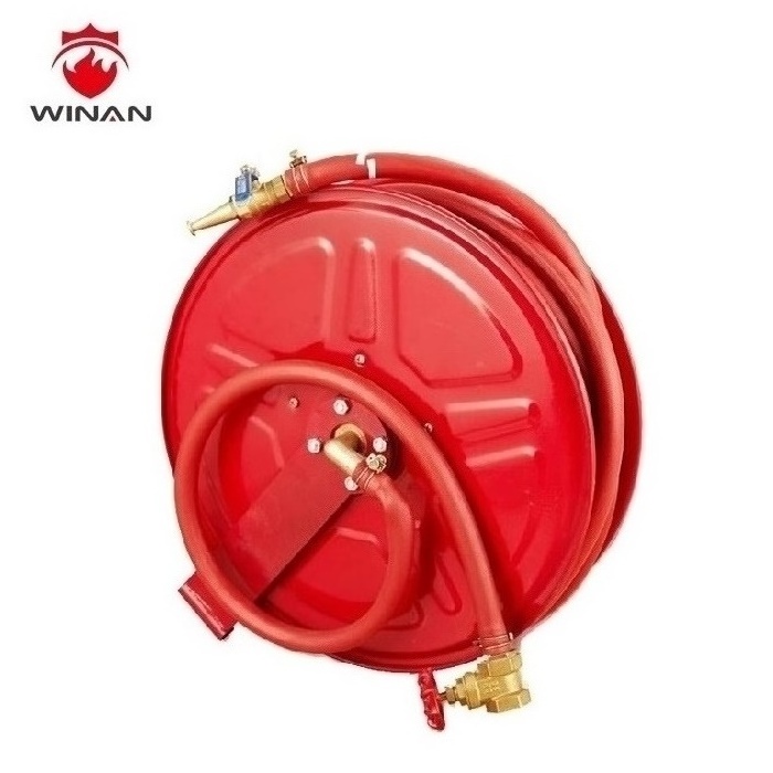 Factory Supply Firefighting Accessories Fire Hose Reel with 1inch Nozzle