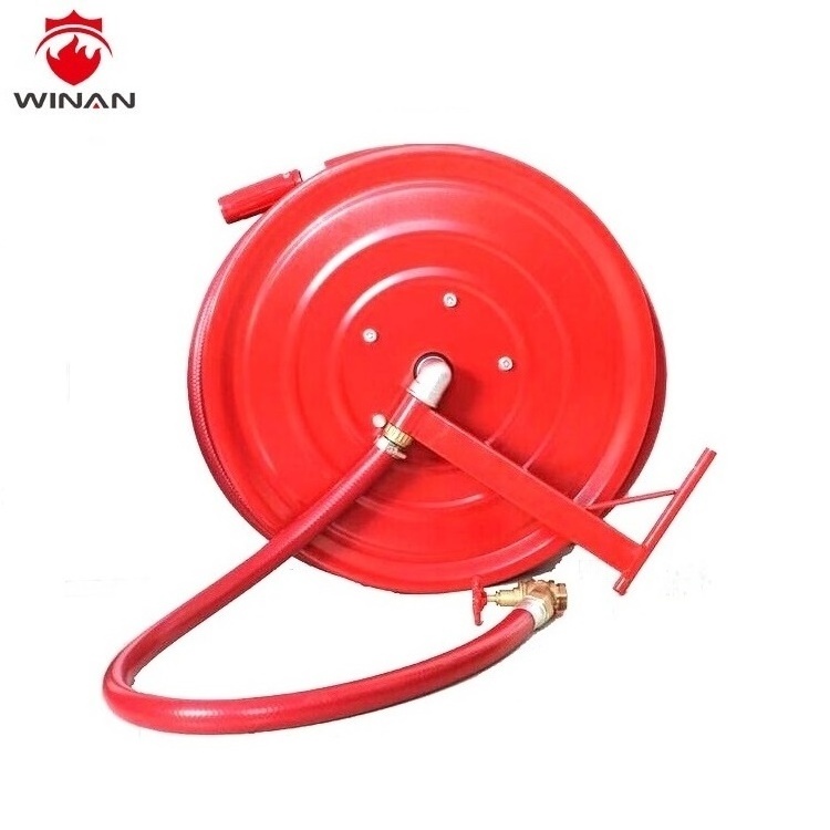 Factory Supply Firefighting Accessories Fire Hose Reel with 1inch Nozzle