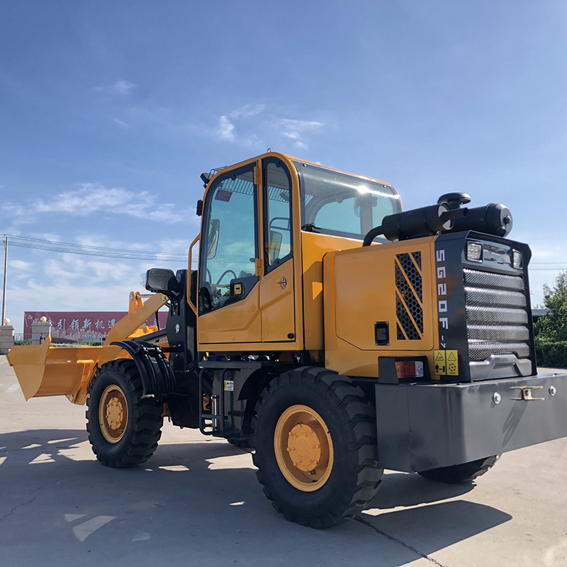 Chinese Earth Moving Machine of 	Front Wheel Loader 1 Ton 1000kg with 3 in 1 Bucket