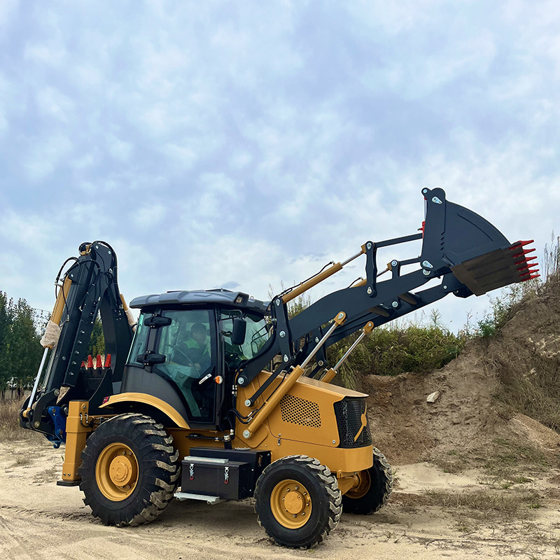 Diesel Backhoe Loader with Best Price Ce Epa Small Backhoe Loader for Sales Wholesale Chinese Wheel Loaders Kubota 4 Wheel Drive