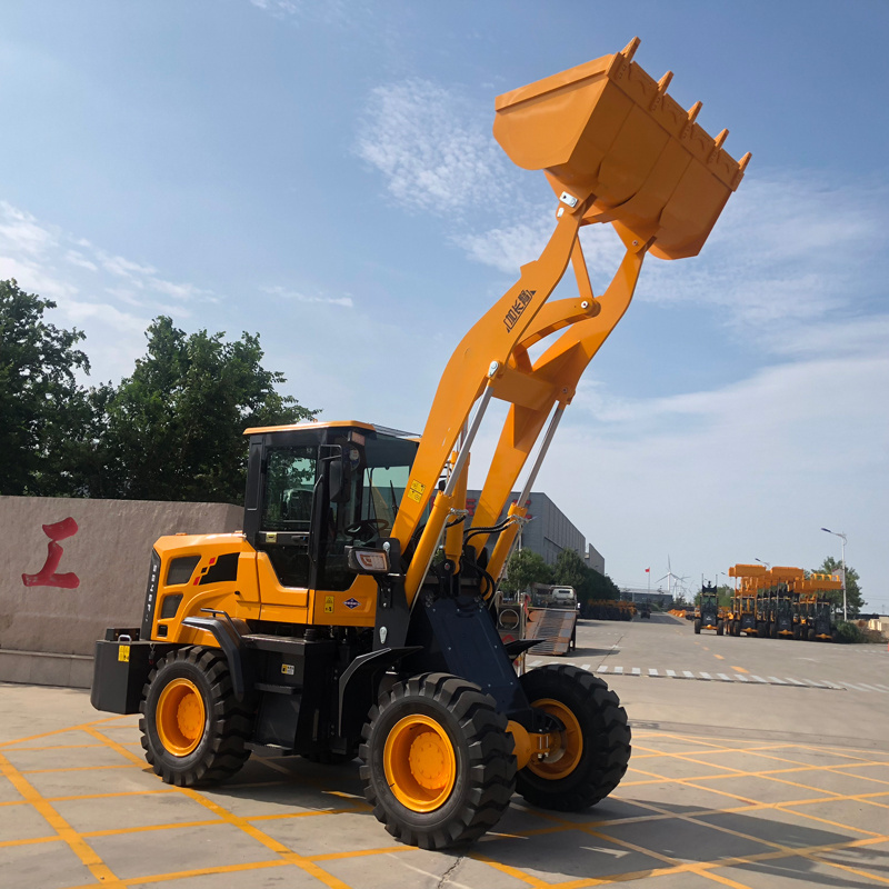 Construction Wheel Loader 2000Kg Earth Moving Equipment Big Power Wheel Loader With Lawn Mover