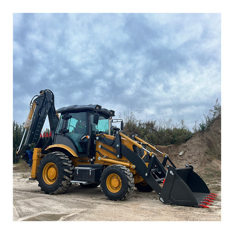 China made Mini Tractor Front End Compact Backhoe Loader with Excavator for Sale