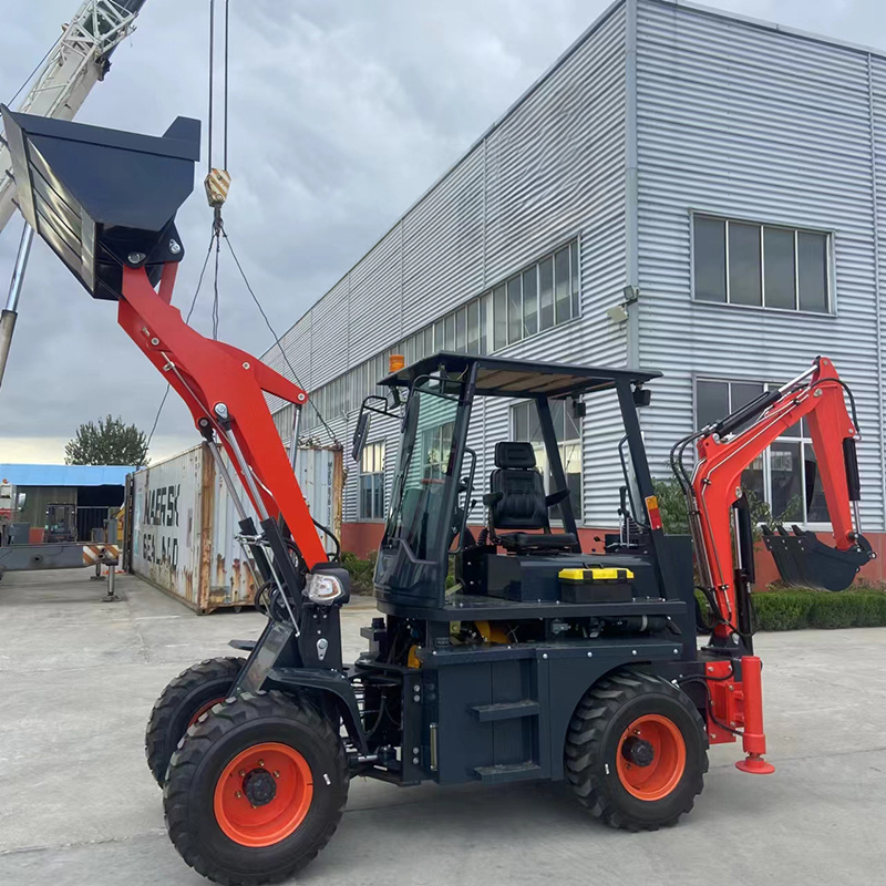 Used Engineering Construction Machine Backhoe of  3.5 Ton 50 HP Towable Backhoe