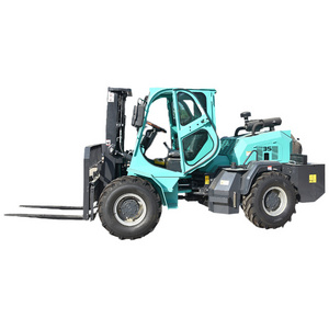 Hot sale factory direct 3t lift truck 3.5 ton clark forklift 3-6m life height all rough terrain diesel forklift truck 5000kg