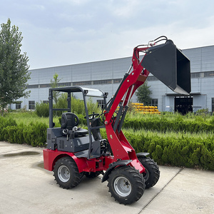 Mini Diesel Loader with Perkins Kubota 25hp EPA Diesel Engine Joysticks Control Widening Tires