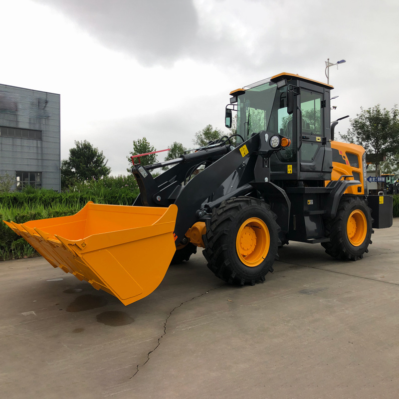 Construction Wheel Loader 2000Kg Earth Moving Equipment Big Power Wheel Loader With Lawn Mover