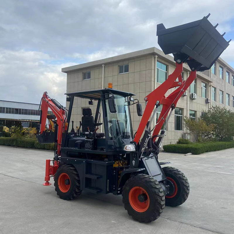 Used Engineering Construction Machine Backhoe of  3.5 Ton 50 HP Towable Backhoe