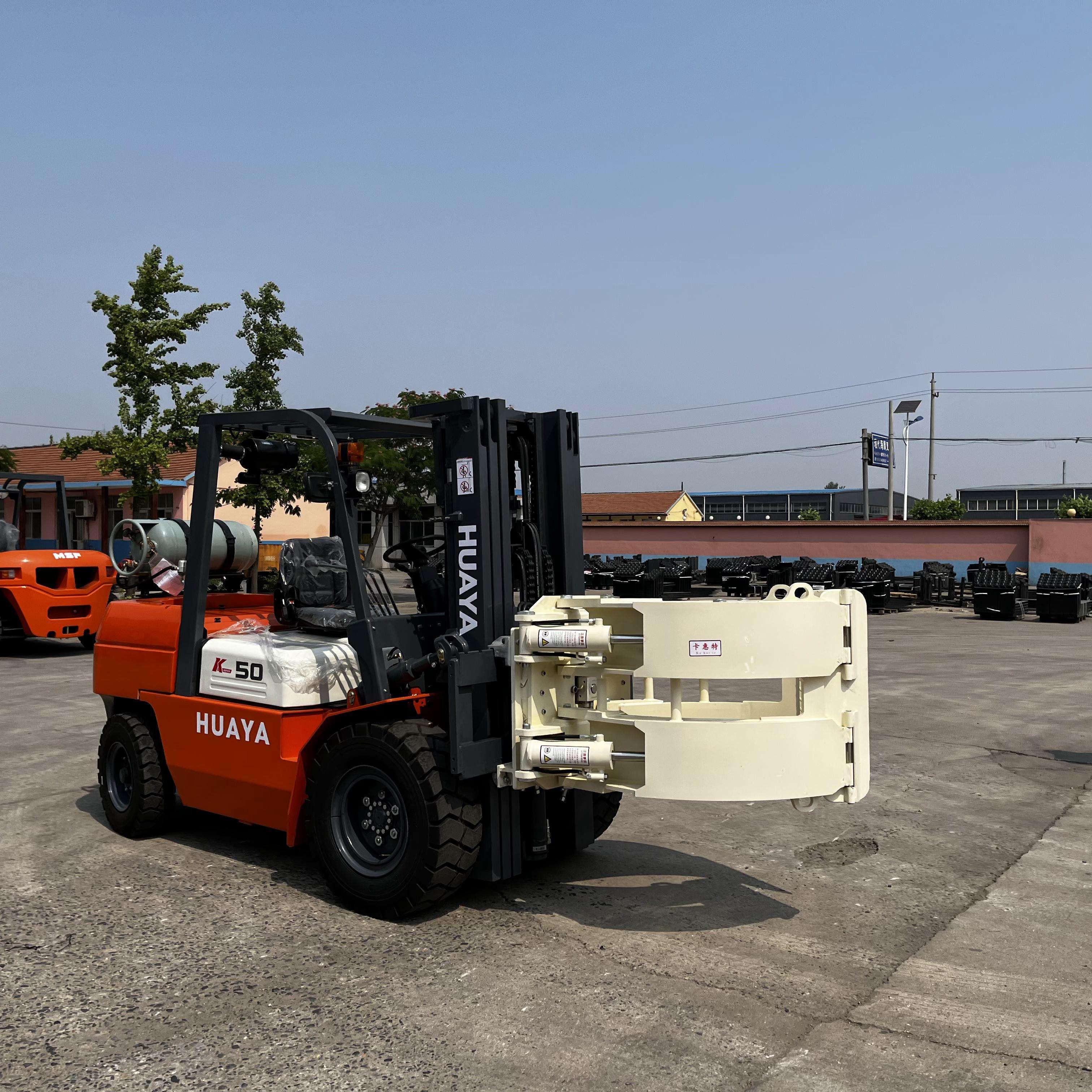 Forklifts Machine 10 Ton Side Loader Forklift High Efficiency Variable Speed Forklift Truck