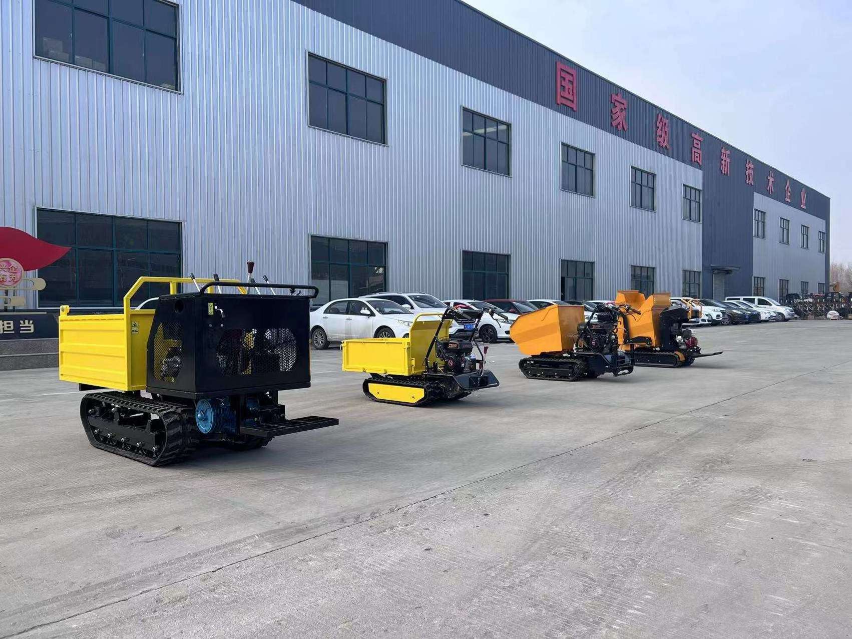 Transport Agriculture Self Loading Mini Track Dumpers Automatic Farm Mini Transporter Dumper 500Kg