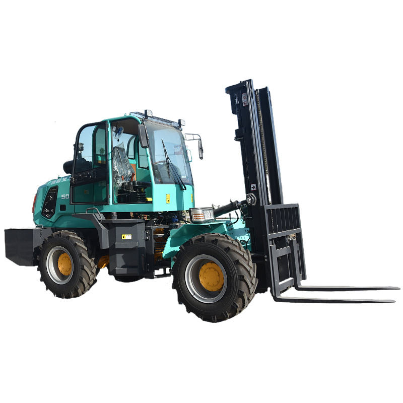 Used All Terrain Forklifts Telehandler Lift Truck Forklift Used for Sale in Shanghai China Diesel Engine 2500