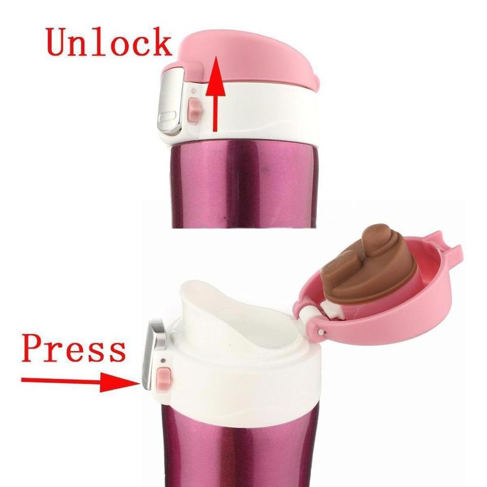 500ml Stainless Steel Coffee Thermos Vacuum Insulated Water Bottle Travel Mug Can Keep Warm 24H