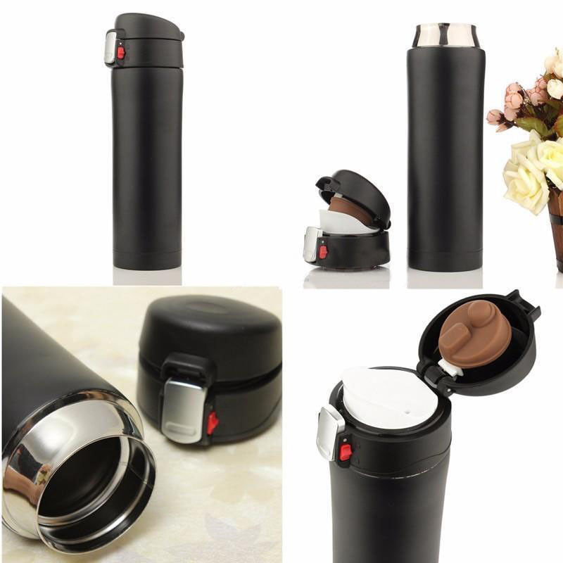 500ml Stainless Steel Coffee Thermos Vacuum Insulated Water Bottle Travel Mug Can Keep Warm 24H