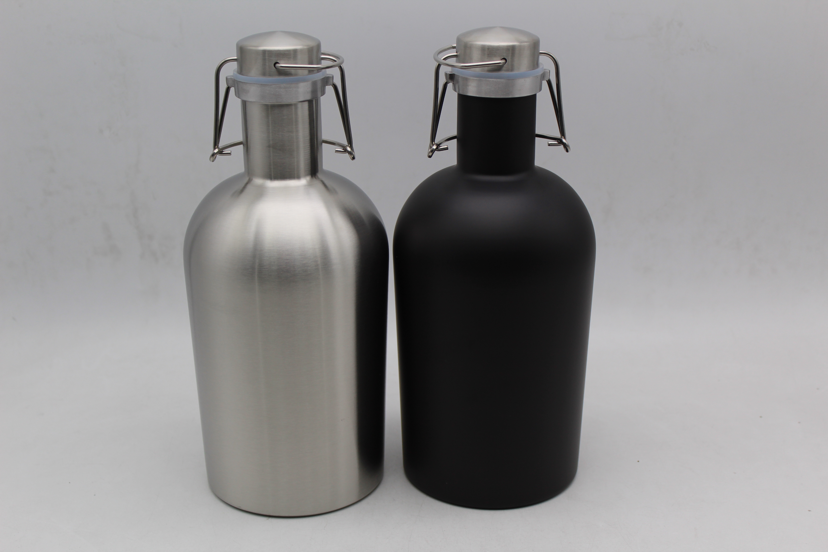 Stainless Steel Beer Growler  64 oz beer growler Stainless Steel Flip Top thermos hot water flask insulated beer growler bottle