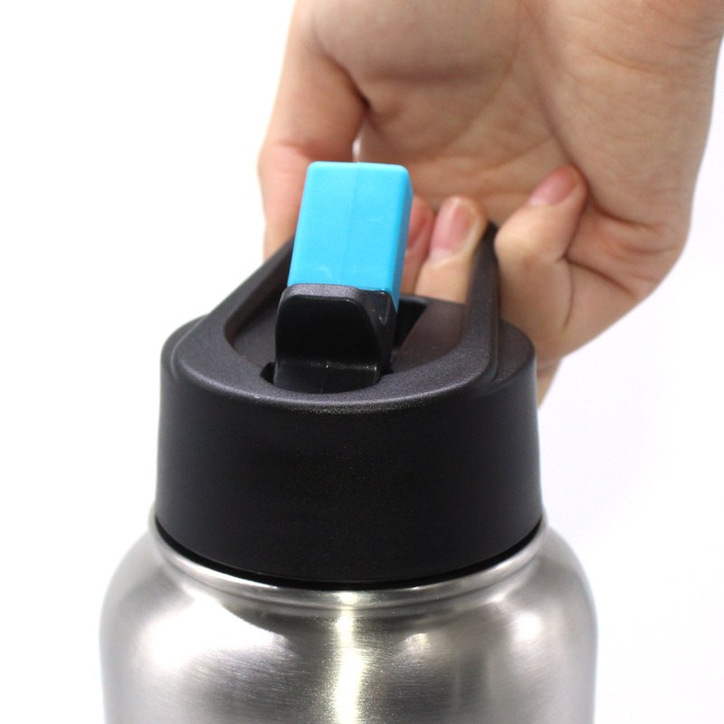 Straw Lid Water Bottle Replacement Water Bottle Flip Top Spout Double Straw Caps Flip Lids Cups Wide Mouth flip lid